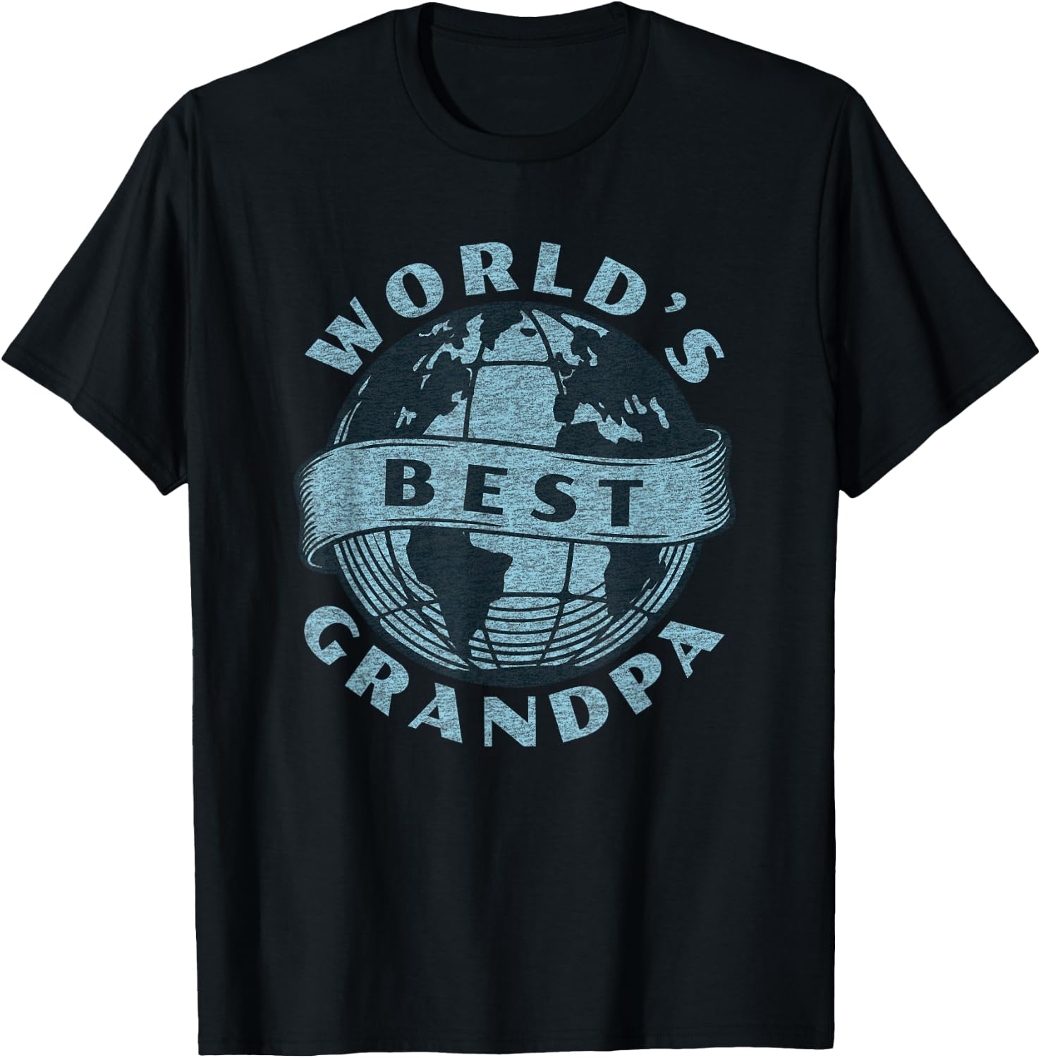 World's Best Grandpa Funny Vintage Graphic T-Shirt