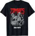 Call of Duty Zombies Red Text Video Game T-Shirt