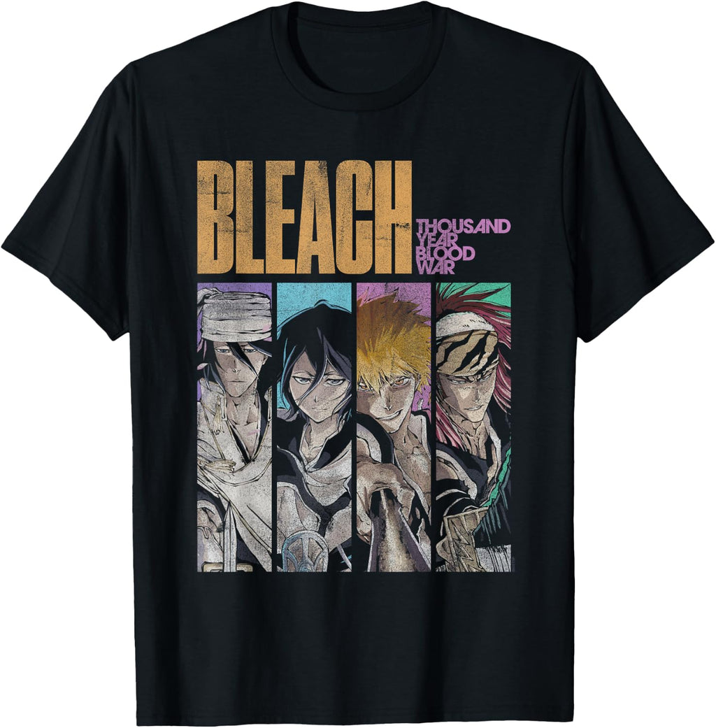 Character Portrait Panels Distressed TYBW Anime T-Shirt