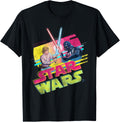 Star Wars Luke Skywalker vs Darth Vader Duel Retro 1980 Vibe T-Shirt