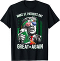 Make St Patricks Day Great Again Trump Men Women Irish Funny T-Shirt