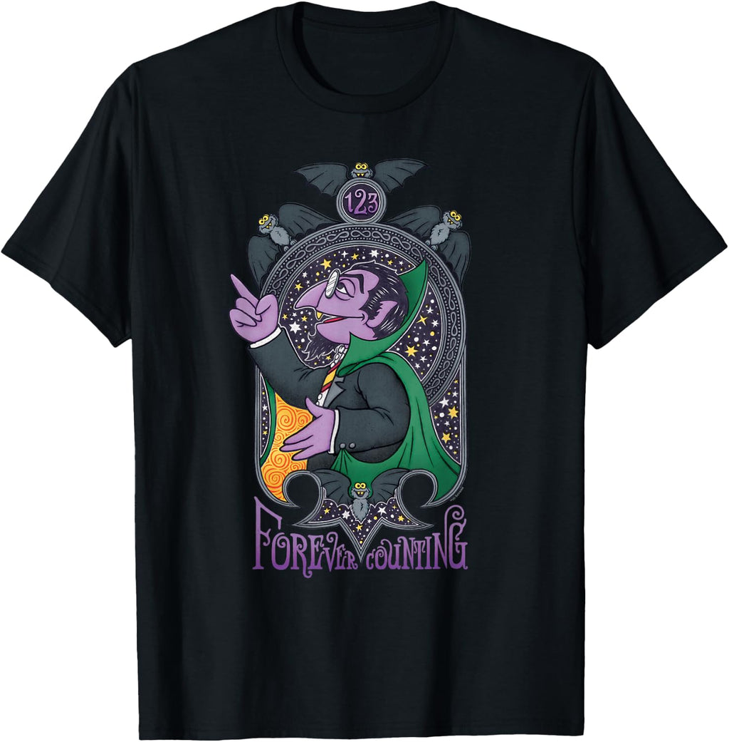 Sesame Street Psychedelic Count Forever Counting T-Shirt