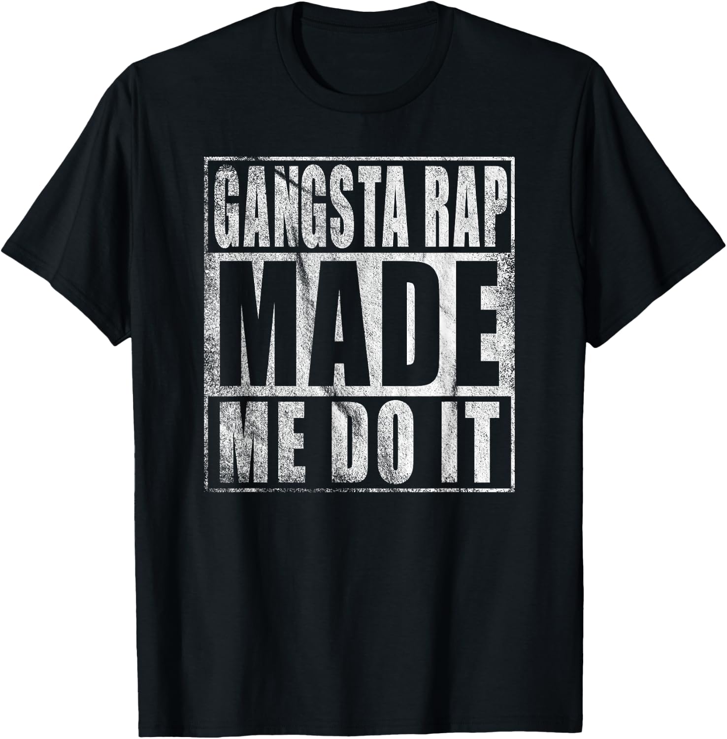 Vintage 90'S Gangsta Rap Made ME DO IT T-Shirt T-Shirt