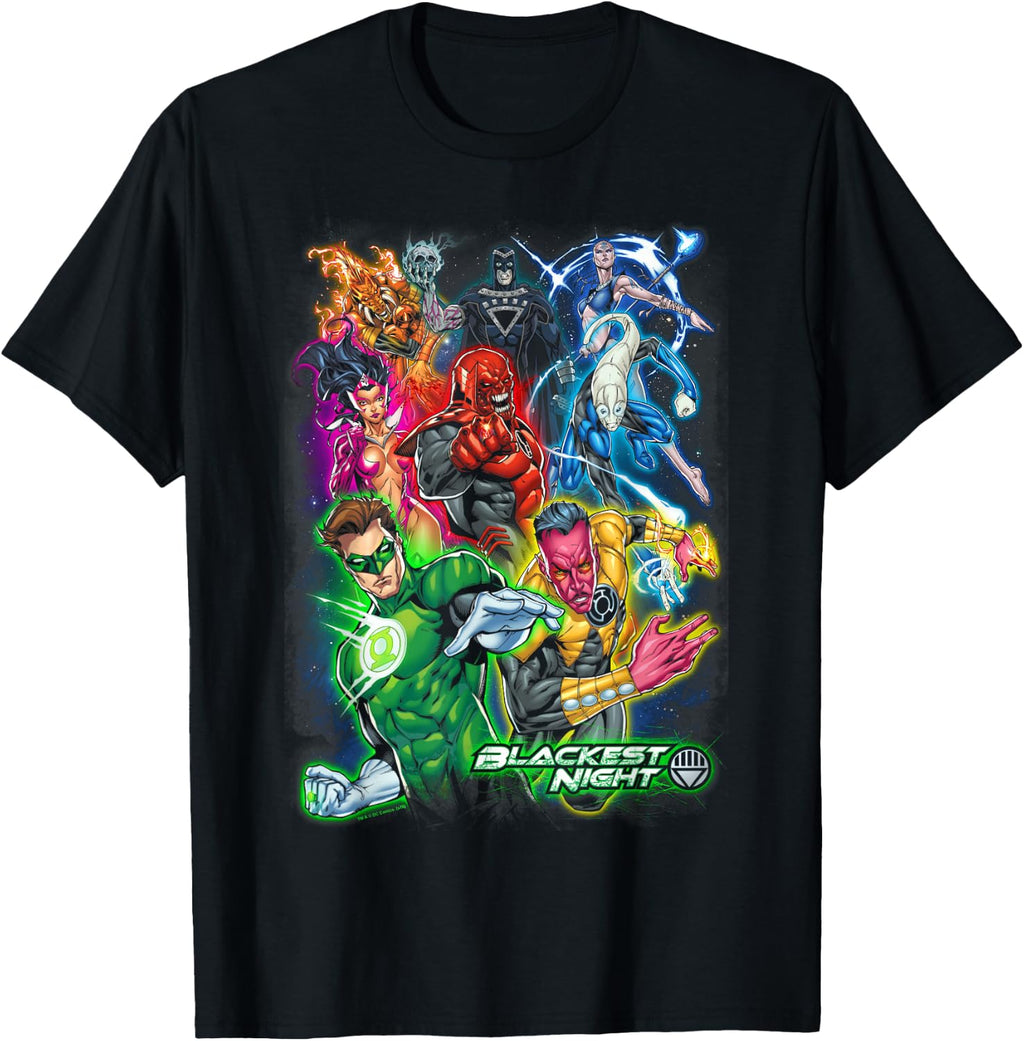 Green Lantern Blackest Group T Shirt T-Shirt