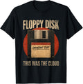 Floppy Disk Retro Computer Vintage Tech Nostalgia Graphic T-Shirt