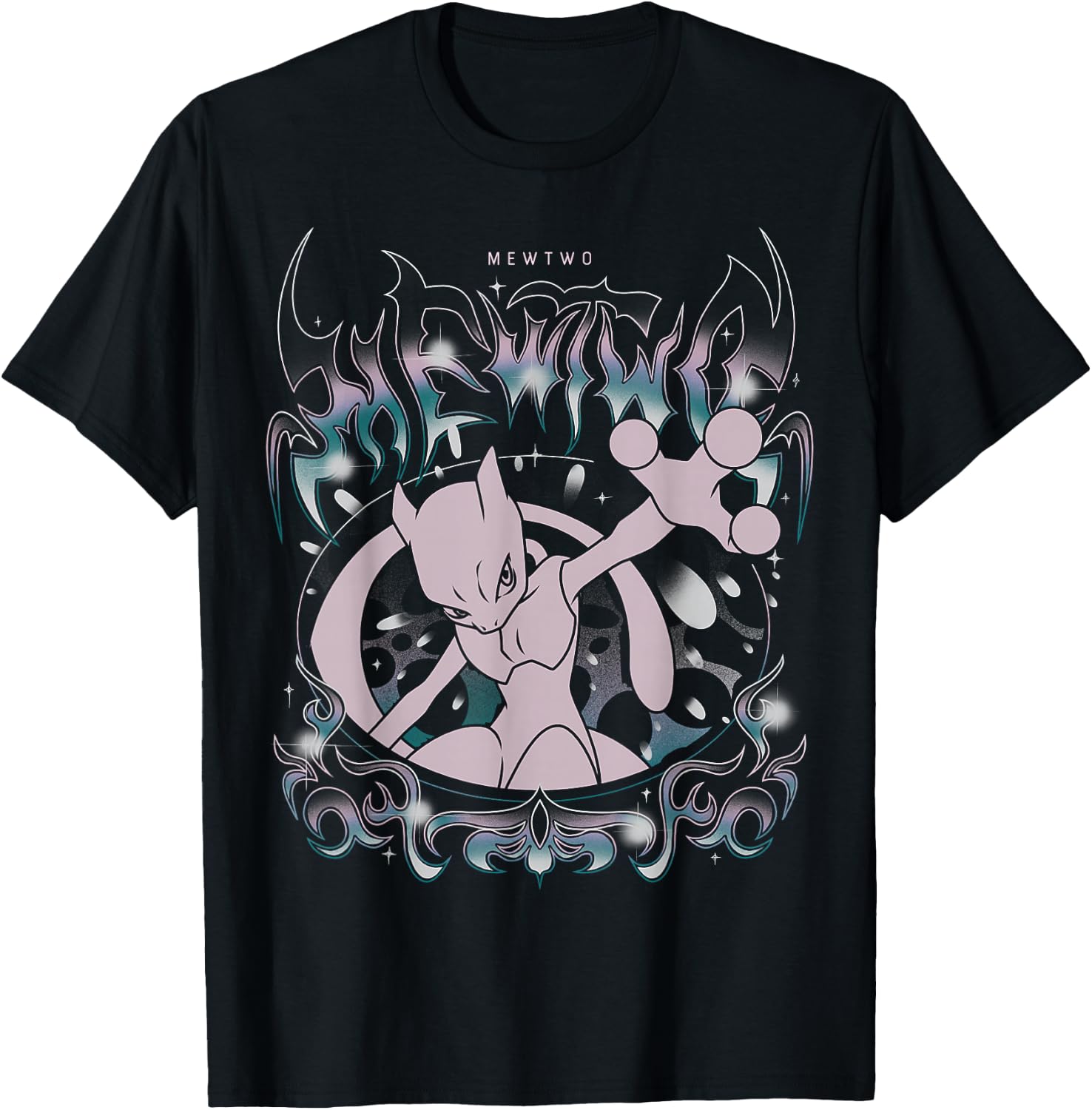 Pokémon - Mewtwo Grunge Oversized T-Shirt