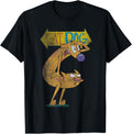 Nickelodeon mens Classic Nickelodeon CatDog Character Logo T Shirt, Black, Small US