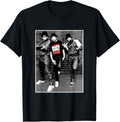Run DMC Black and White Brick T-Shirt Small