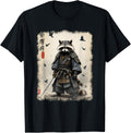 Funny Samurai Raccoon Japanese Warrior Vintage Anime T Shirts Tees for Men and Women