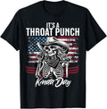 It's A Throat Punch Kind Of Day Cowgirl Skeleton Usa Women's T-Shirt