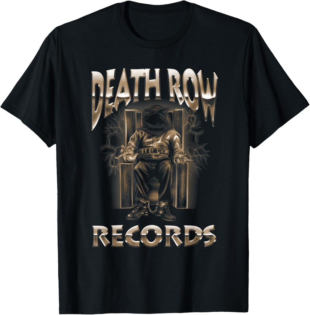 Official Death Row Records Brown Chrome Logo T-Shirt