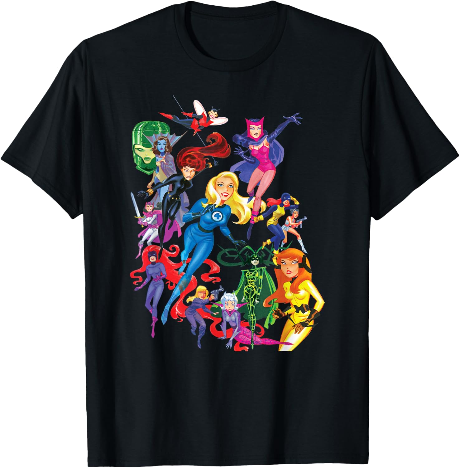 Women of Marvel Female Super Heroes T-Shirt