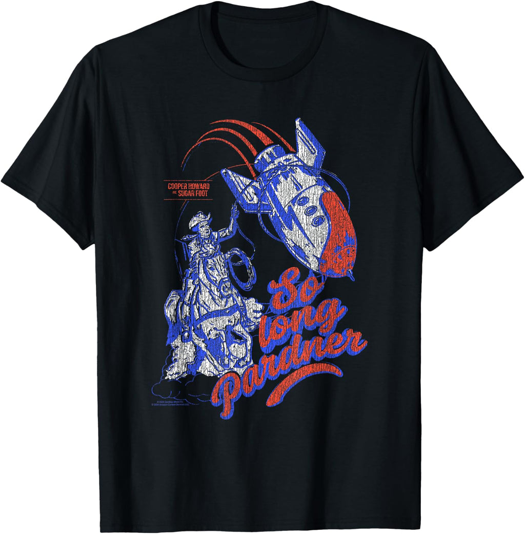 Fallout Retro So Long Pardner Wild Western Bomb TV Show T-Shirt