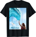 Disney Moana Live-Action Movie 2026 Ocean Wave & Logo Poster T-Shirt