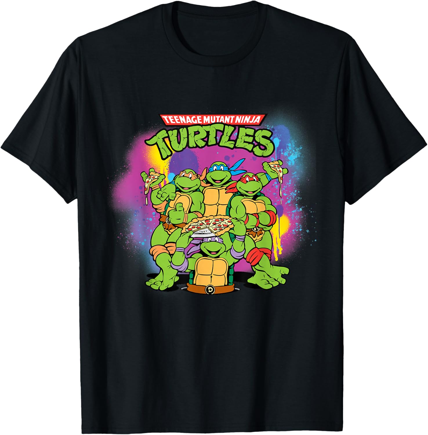 Original Teenage Mutant Ninja Turtles Colorful Painted T-Shirt