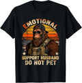Emotional Support Husband Do Not Pet Funny Bigfoot Gift T-Shirt