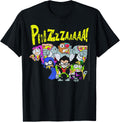 DC Comics Teen Titans Go! Group Shot Pizza Portrait T-Shirt