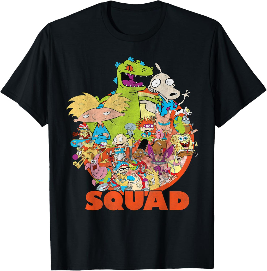 Nickelodeon 90's Nicktoons Squad Graphic T-Shirt T-Shirt