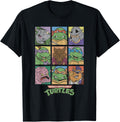 Retro TMNT Villains & Heroes Grid T-Shirt T-Shirt