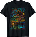 Colorful Art Graphic Motif Artwork T-Shirt