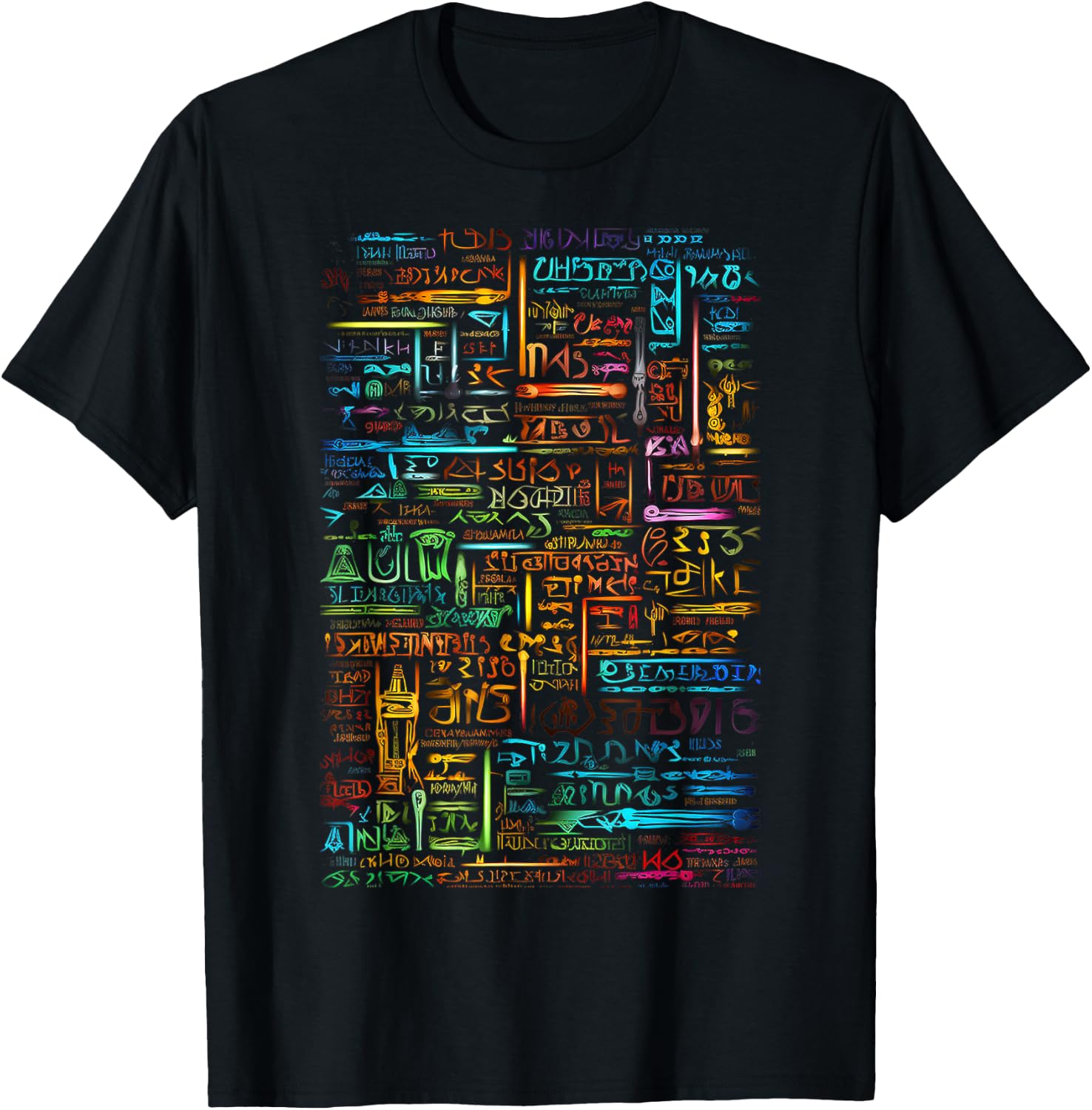 Colorful Art Graphic Motif Artwork T-Shirt