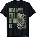 Star Wars Yoda Real The Struggle Is Graphic T-Shirt T-Shirt