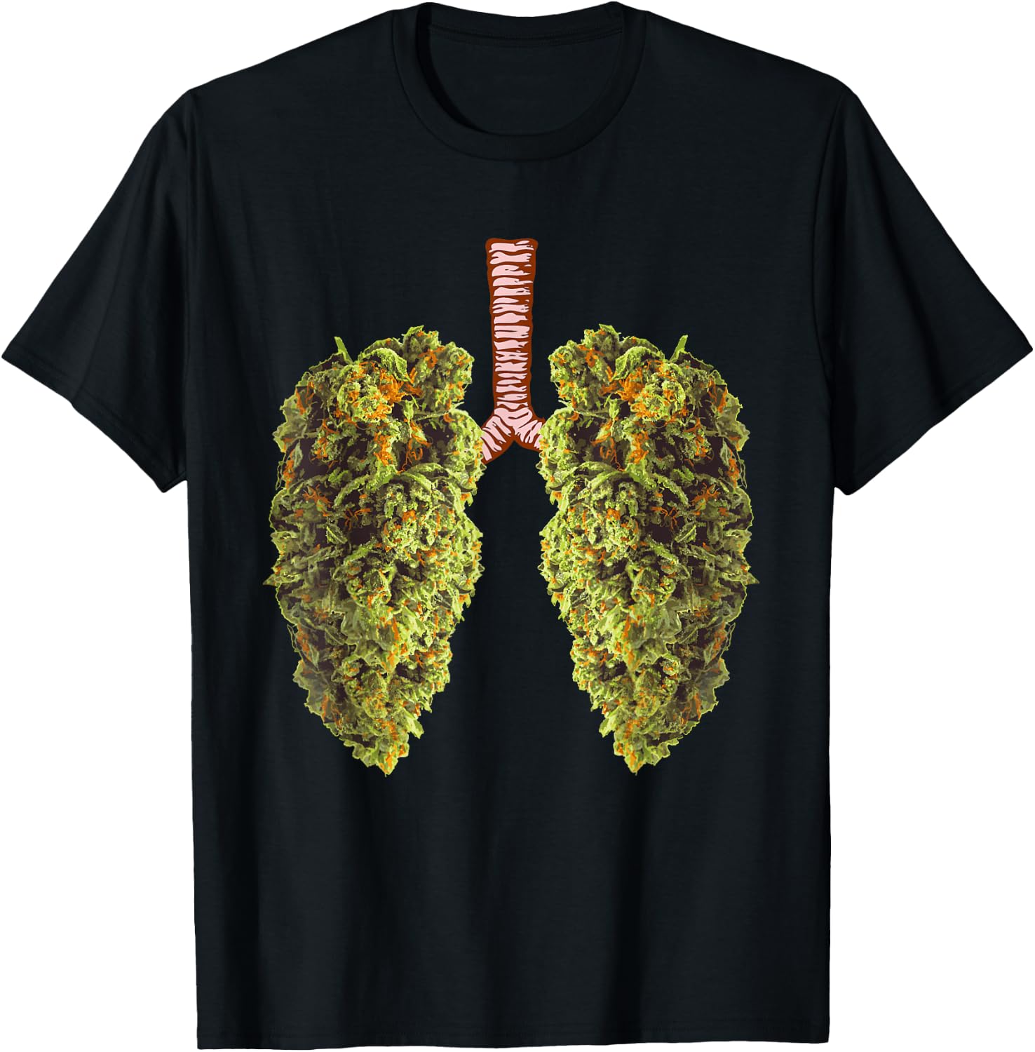 Funny Weed Lung Marijuana Bud T-Shirt - THC Lung Tshirt T-Shirt
