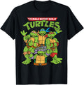 Teenage Mutant Ninja Turtles Classic Retro Logo Short Sleeve Tee-Shirt