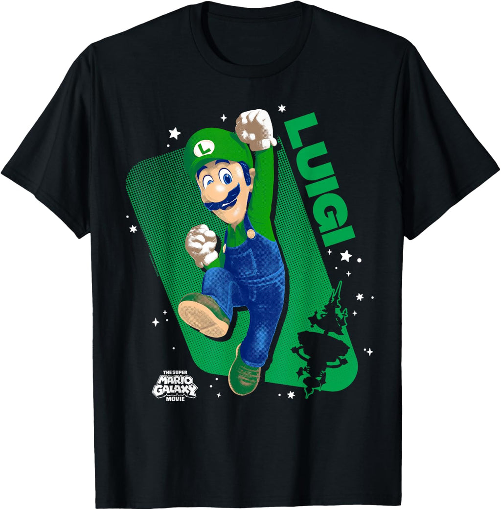 The Super Mario Galaxy Movie Luigi Galactic Jump T-Shirt
