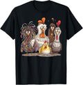 Chicken Art T Shirts Crazy Chicken Tees for Men Women Kids Funny Vintage Graphic Tee