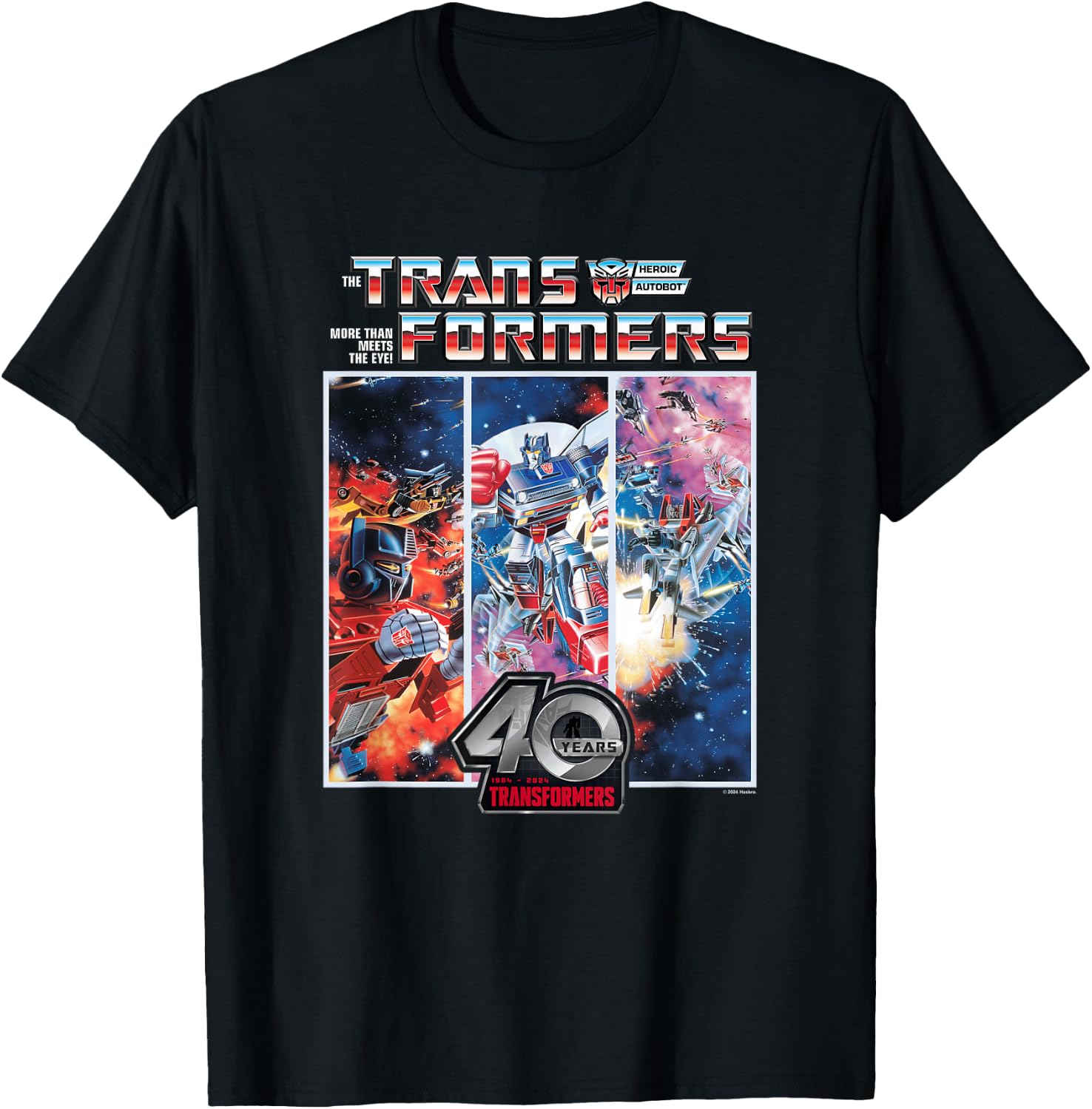 Transformers 40th Anniversary Autobot Cosmic Battle Panels T-Shirt