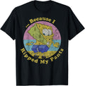 Spongebob Squarepants Because I Ripped My Pants T-Shirt