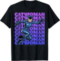 DC Comics Catwoman Name Stack Portrait T-Shirt