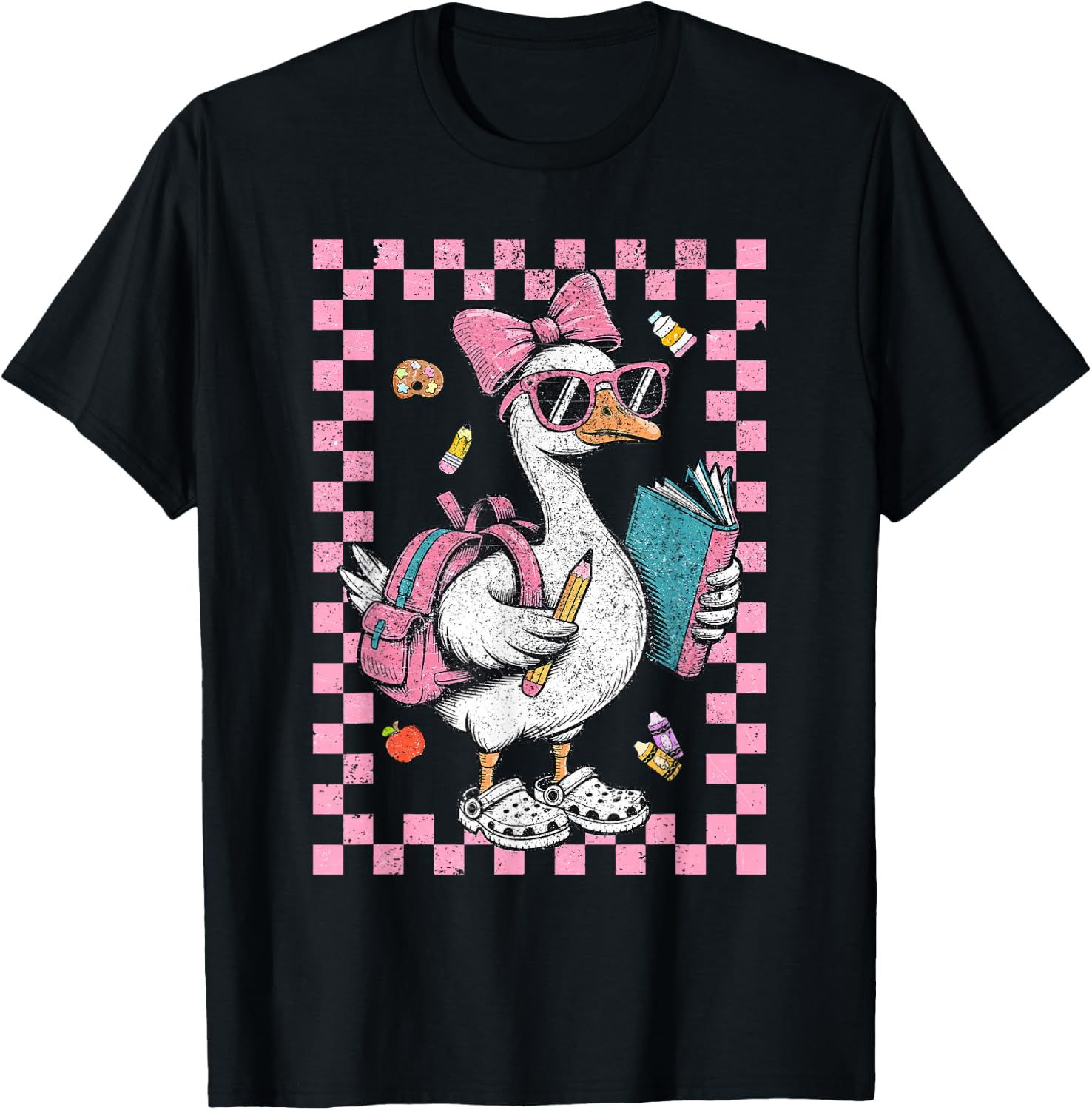 Back To School Goose First Day of School Boy Girl T-Shirt