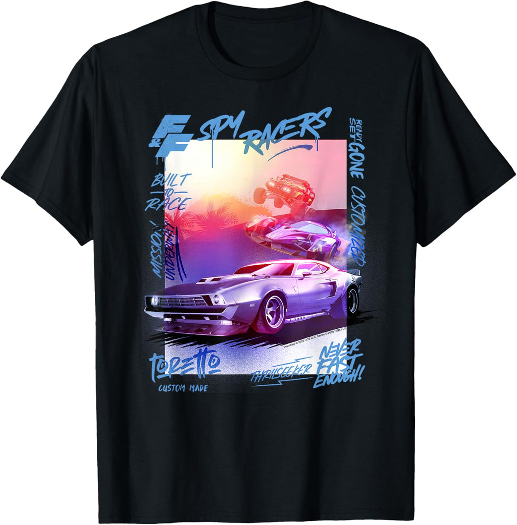 Fast & Furious: Spy Racers Graffiti Poster T-Shirt Small
