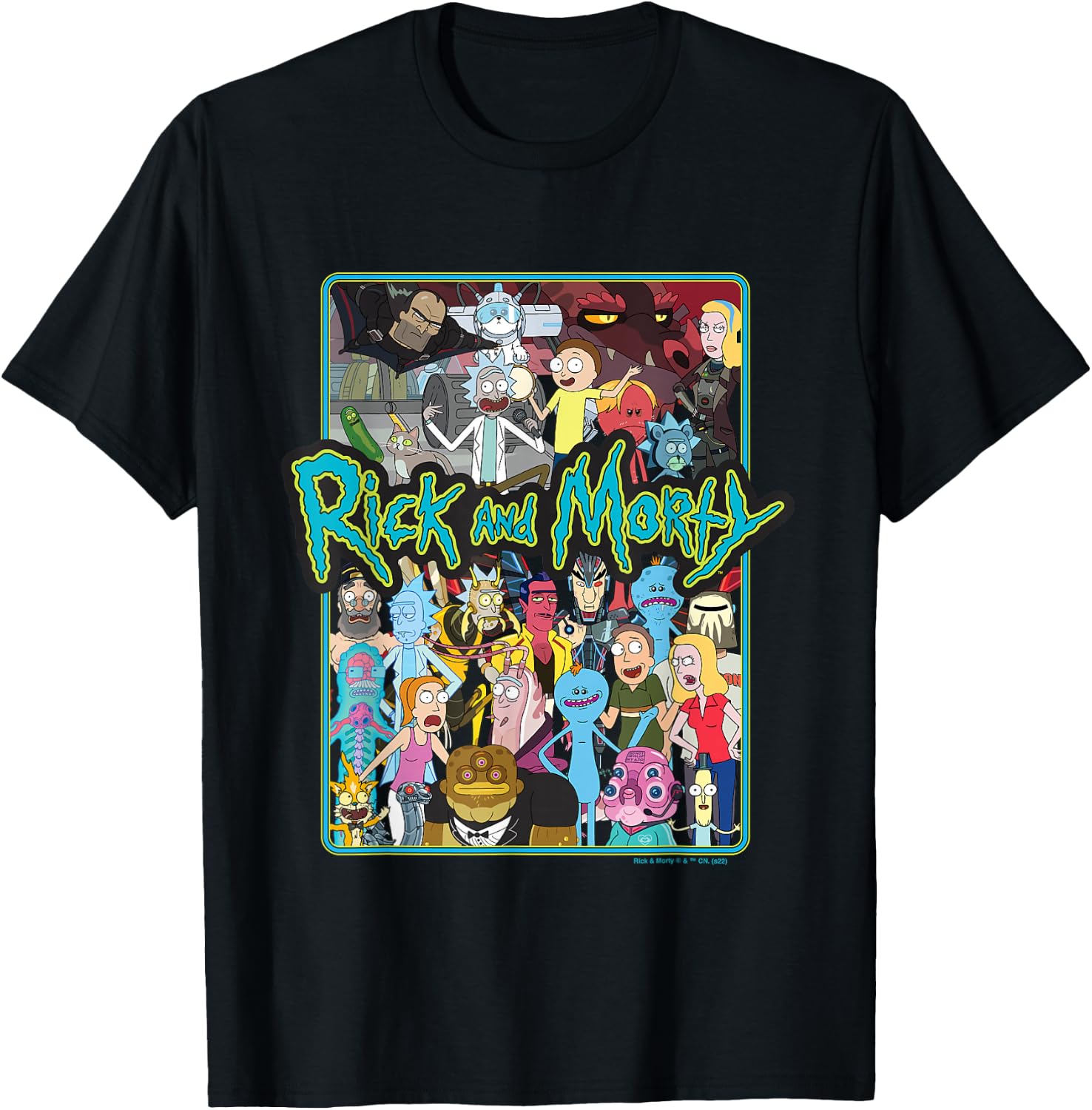 Rick & Morty Group Collage T-Shirt