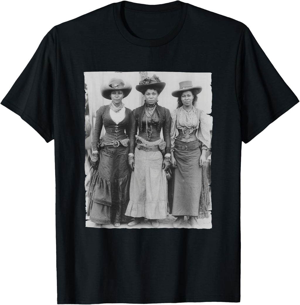 Melanin Cowgirls Black History Month African Melanin Pride T-Shirt