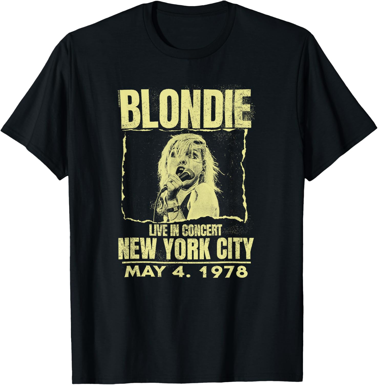 Blondie Live Concert Poster New York 1978 Vintage Band T-Shirt