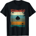 Vintage Poker Ace of Spades Retro Cards Gift T-Shirt