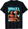 Disney Moana Cute Pua and Moana Brave Pose Collage Poster T-Shirt