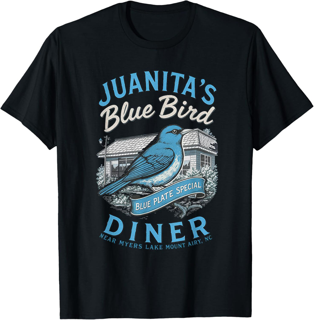 Juanita's Blue Bird Diner – Vintage Retro Classic TV Fans T-Shirt