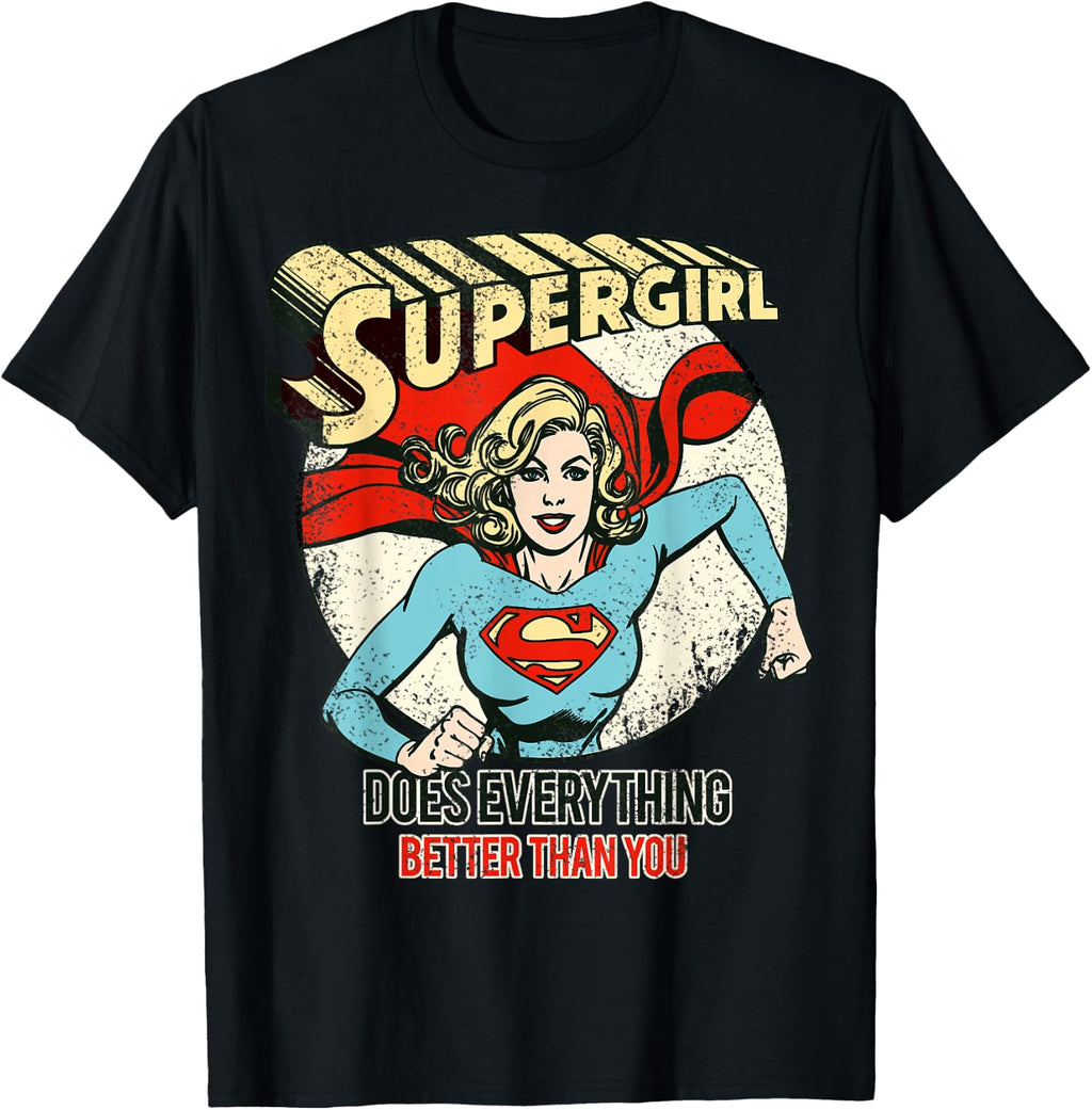 DC Supergirl Text Better Than You T-Shirt