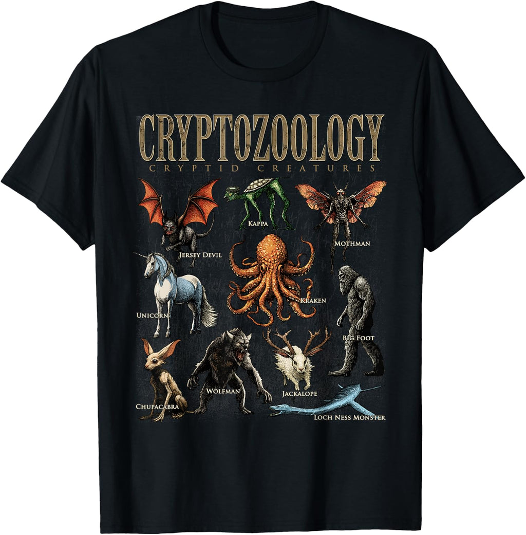 Cryptozoology Folklore Mythical Cryptid Creatures Monster T-Shirt